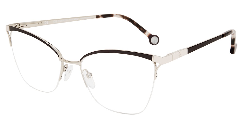 Carolina Herrera VHE155K cateye eyeglasses in Brown 0 H60