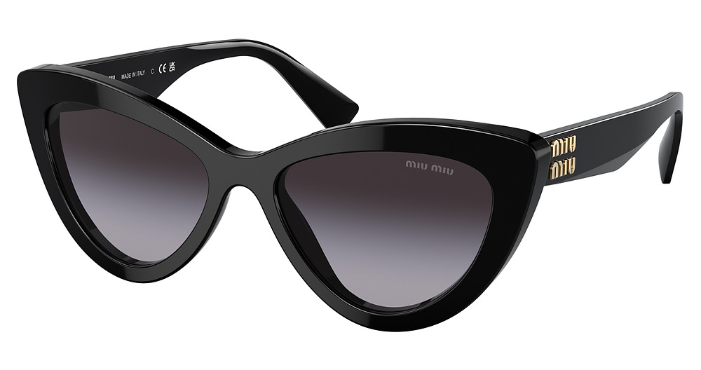 Miu Miu MU 04YS cateye sunglasses in Black/Gradient Grey
