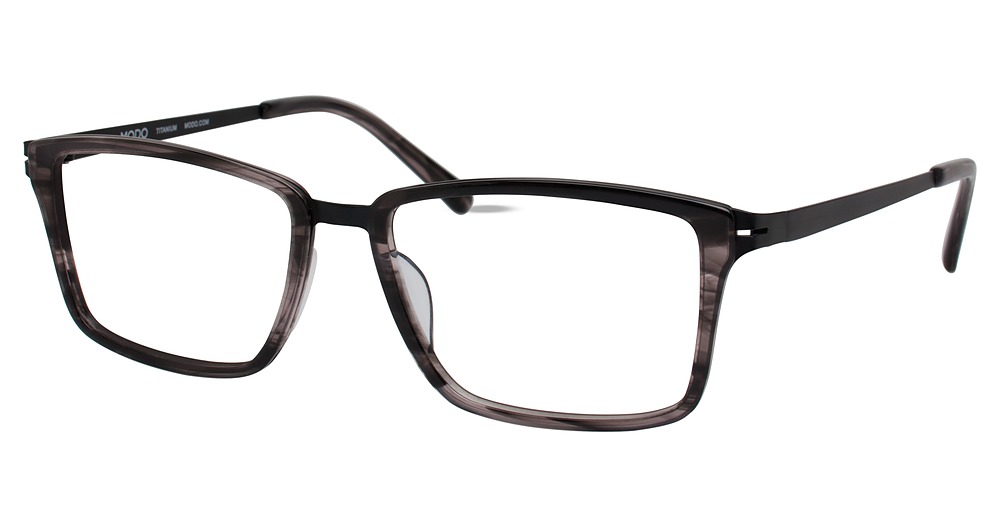Modo 4504 square eyeglasses in Black Shadow