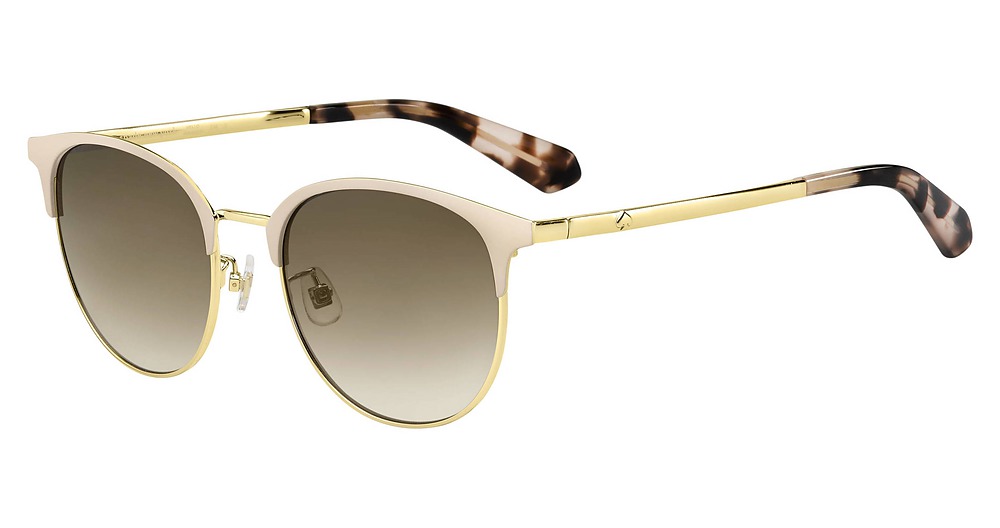 Kate Spade Delacey/F/S rectangle sunglasses in Pink Gold/Brown Gradient