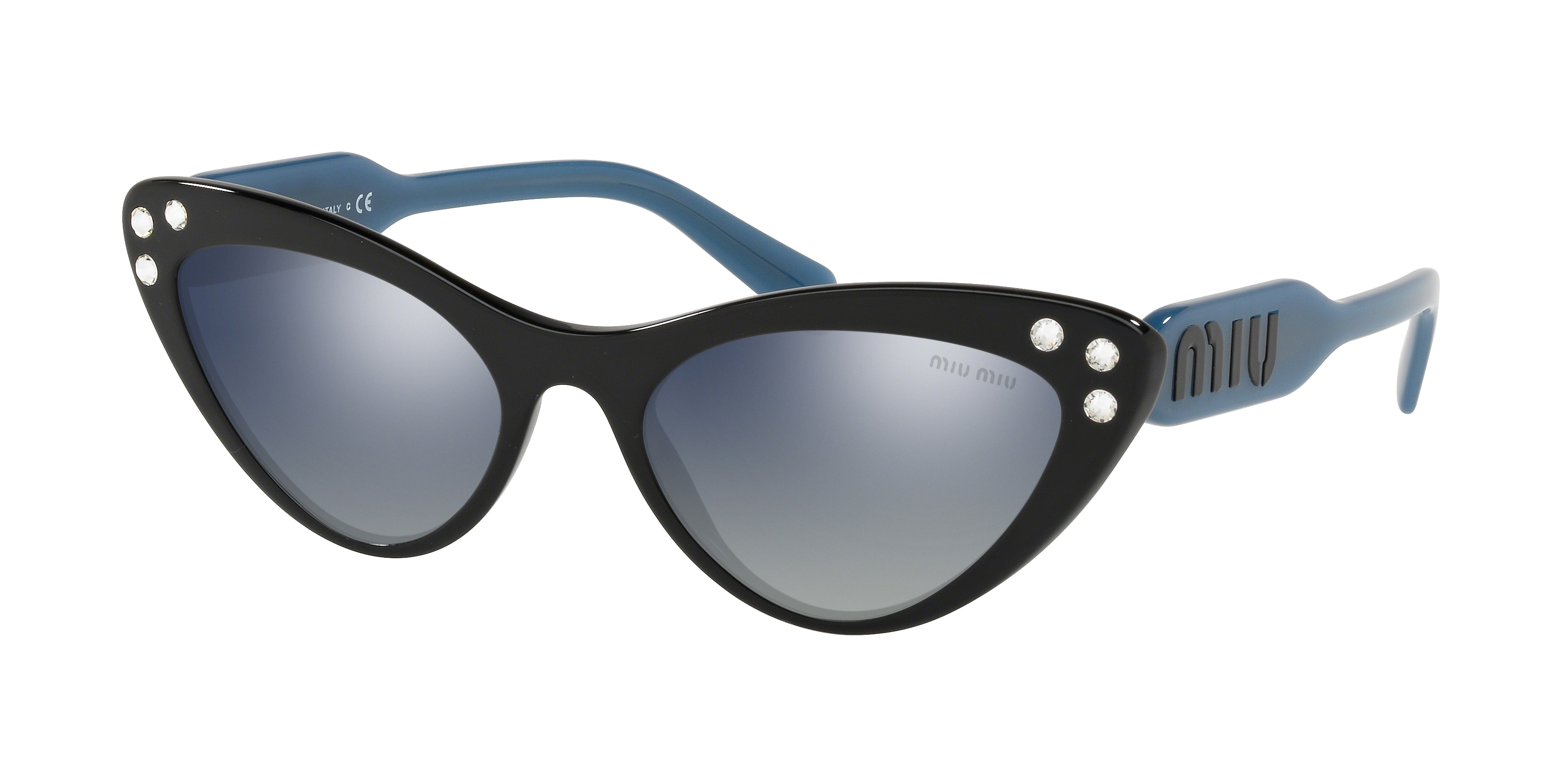Miu Miu MU 05TS cateye sunglasses in Black