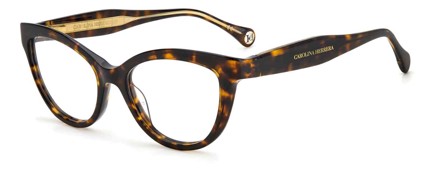 Carolina Herrera CH-0017 cateye eyeglasses in Havana
