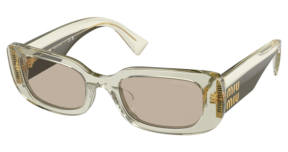 Miu Miu MU 08YS round sunglasses in Juta/Juta