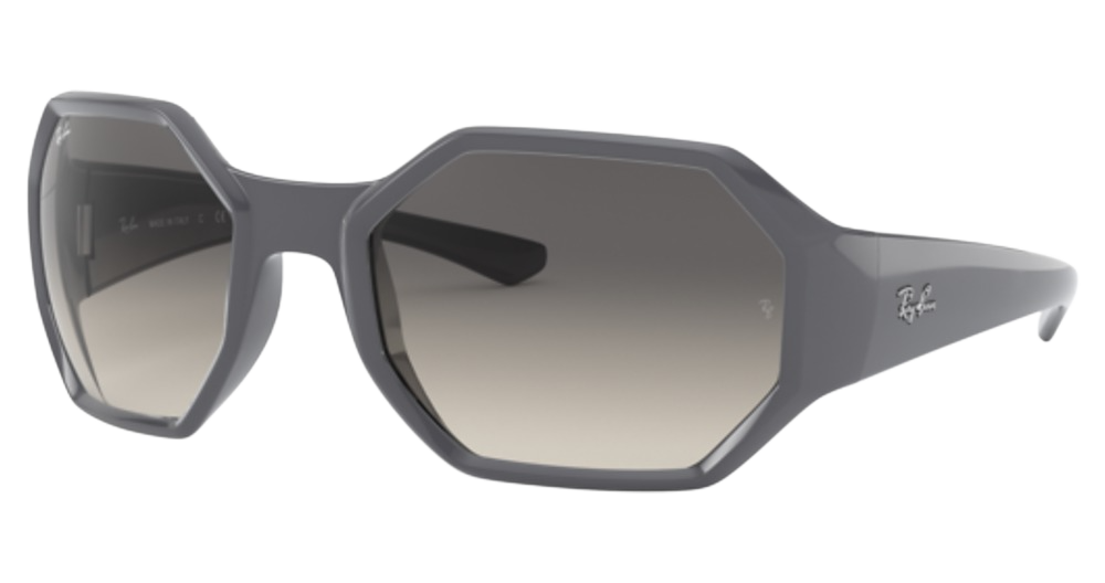 Ray-Ban RB4337 irregular sunglasses in Grey/Light Grey Gradient Dark Grey