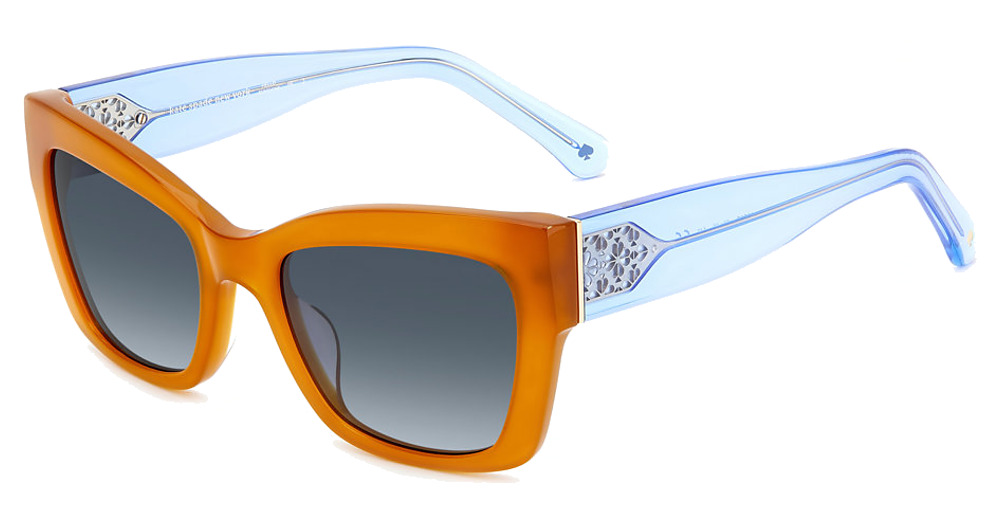 Kate Spade VALERIA/S rectangle sunglasses in Brown/Dark Grey Shaded