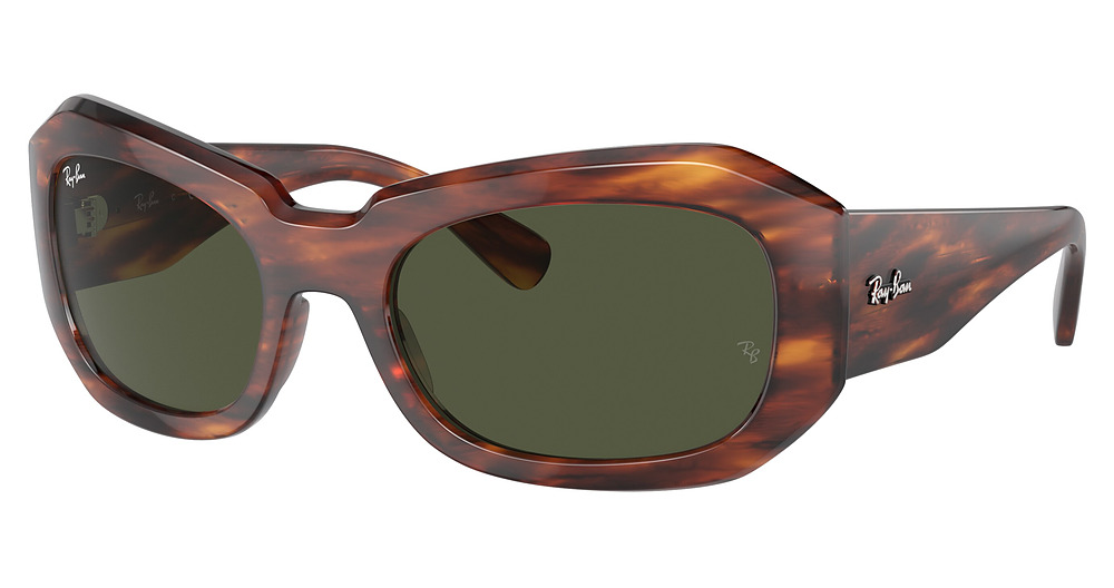 Ray-Ban RB2212 BEATE sunglasses in Striped Havana/Green