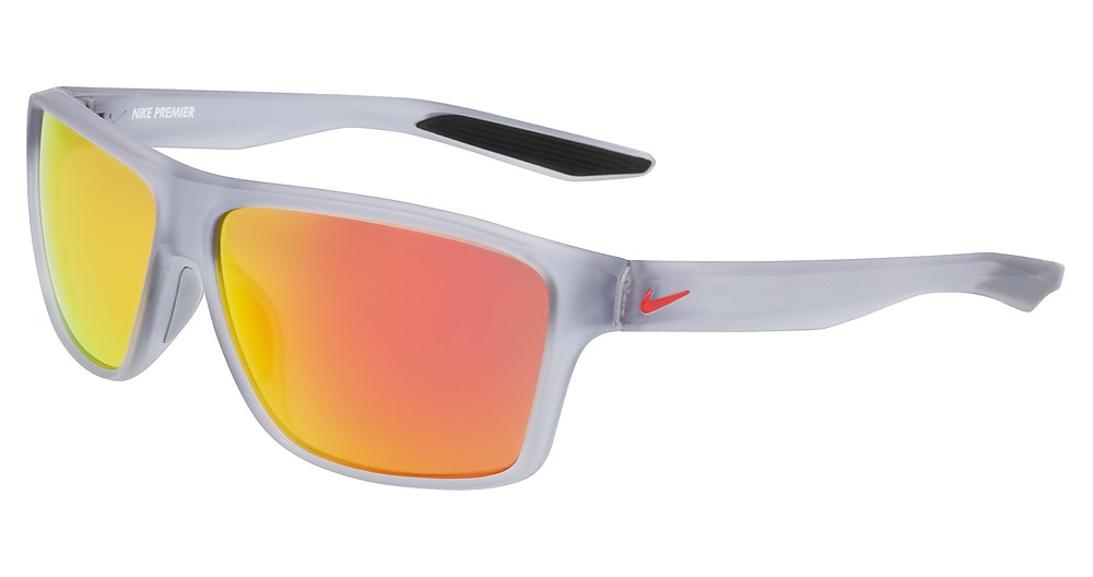 (012) MATTE WOLF GREY/RED MIRROR