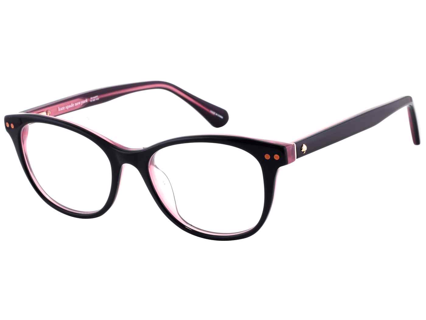 Kate Spade Kamila square eyeglasses in Black Pink