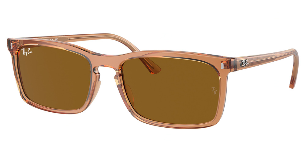 Ray-Ban RB4435 aviator sunglasses in Transparent Brown/Brown