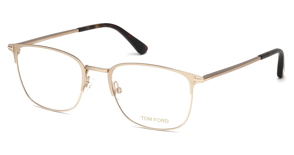 Tom Ford FT5453 irregular eyeglasses in Matte Rose Gold