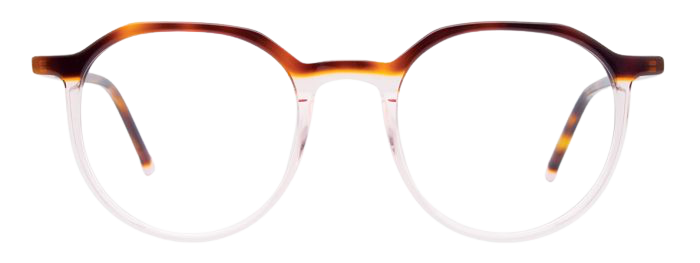 Brown Marbled & Crystal Light Pink