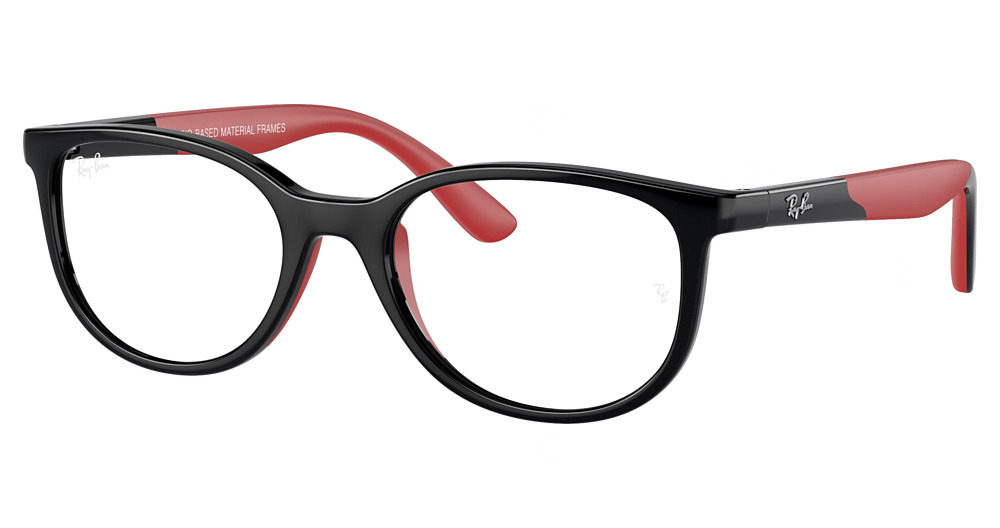 BLACK ON RUBBER RED