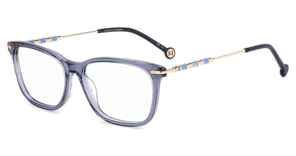 Carolina Herrera HER 0102 rectangle eyeglasses in Blue