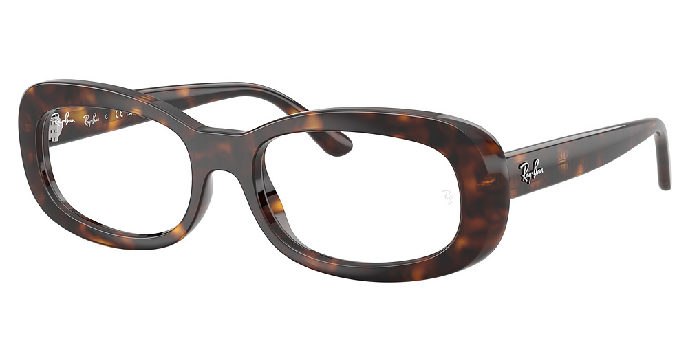Ray-Ban RX2221VF round eyeglasses in Havana