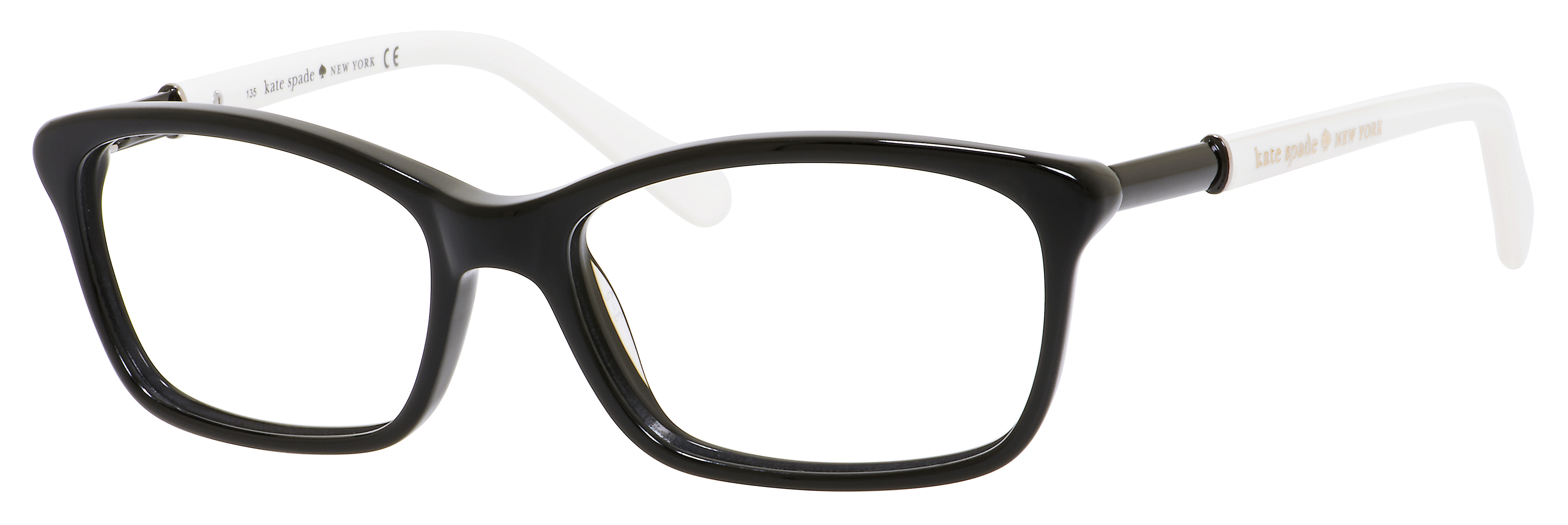 Kate Spade Catrina rectangle eyeglasses in Black