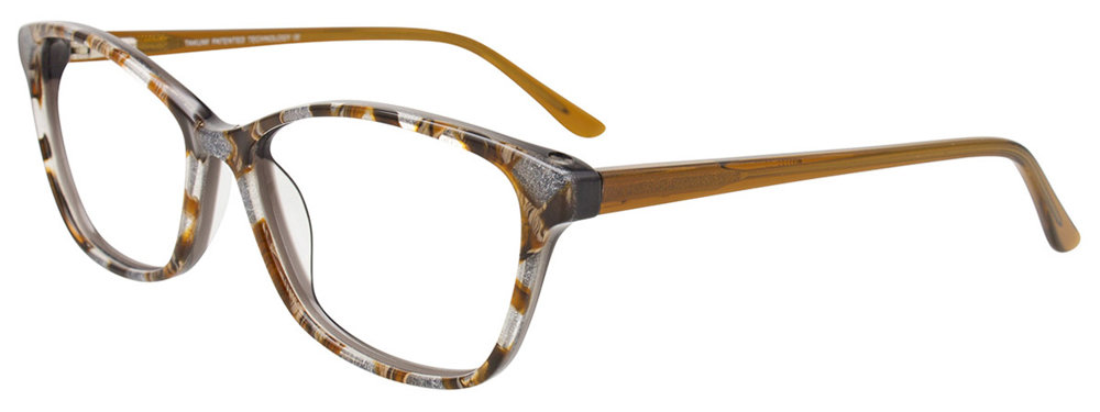 Brown & Silver Marbled / Crystal Brown