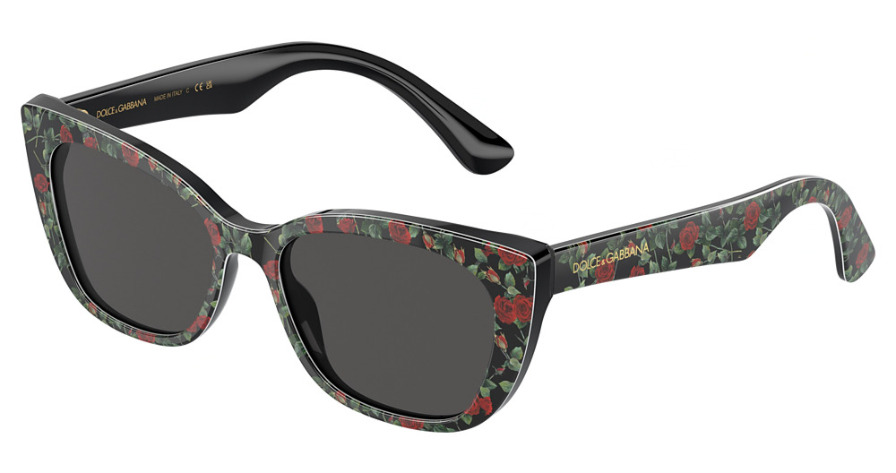 RED ROSES / DARK GREY