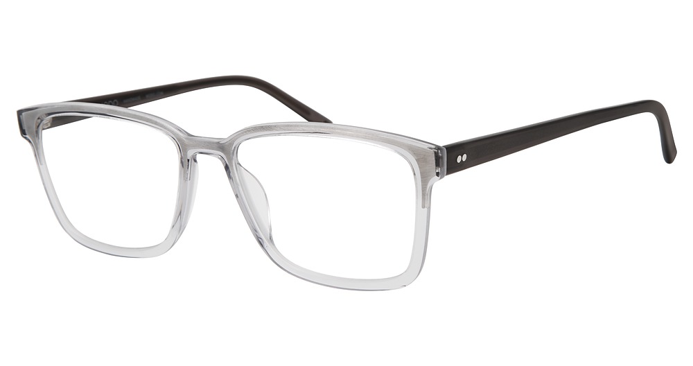 Modo 6623 round eyeglasses in Clear/Grey
