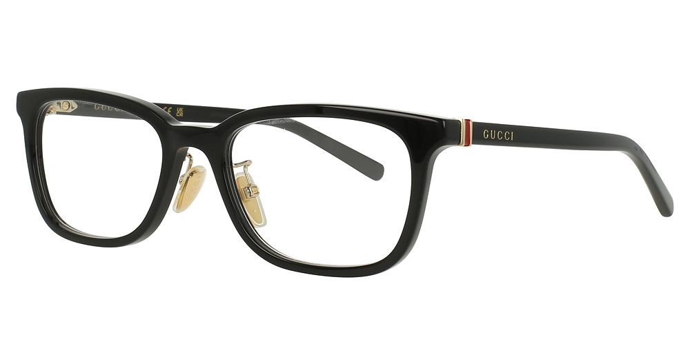 Gucci GG2002OJ rectangle eyeglasses in Black