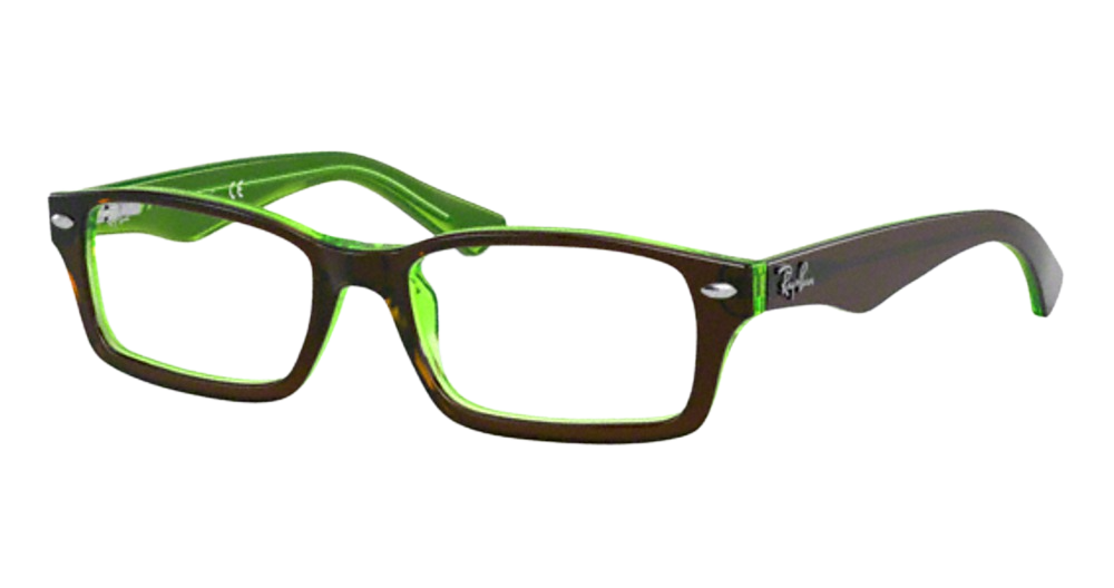 BROWN ON GREEN FLUO