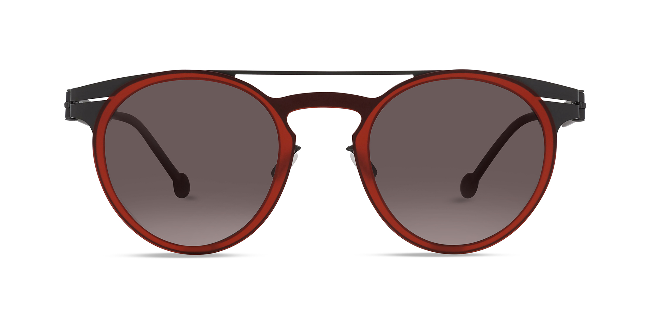 Modo DARSENA aviator sunglasses in Red/Gunmetal