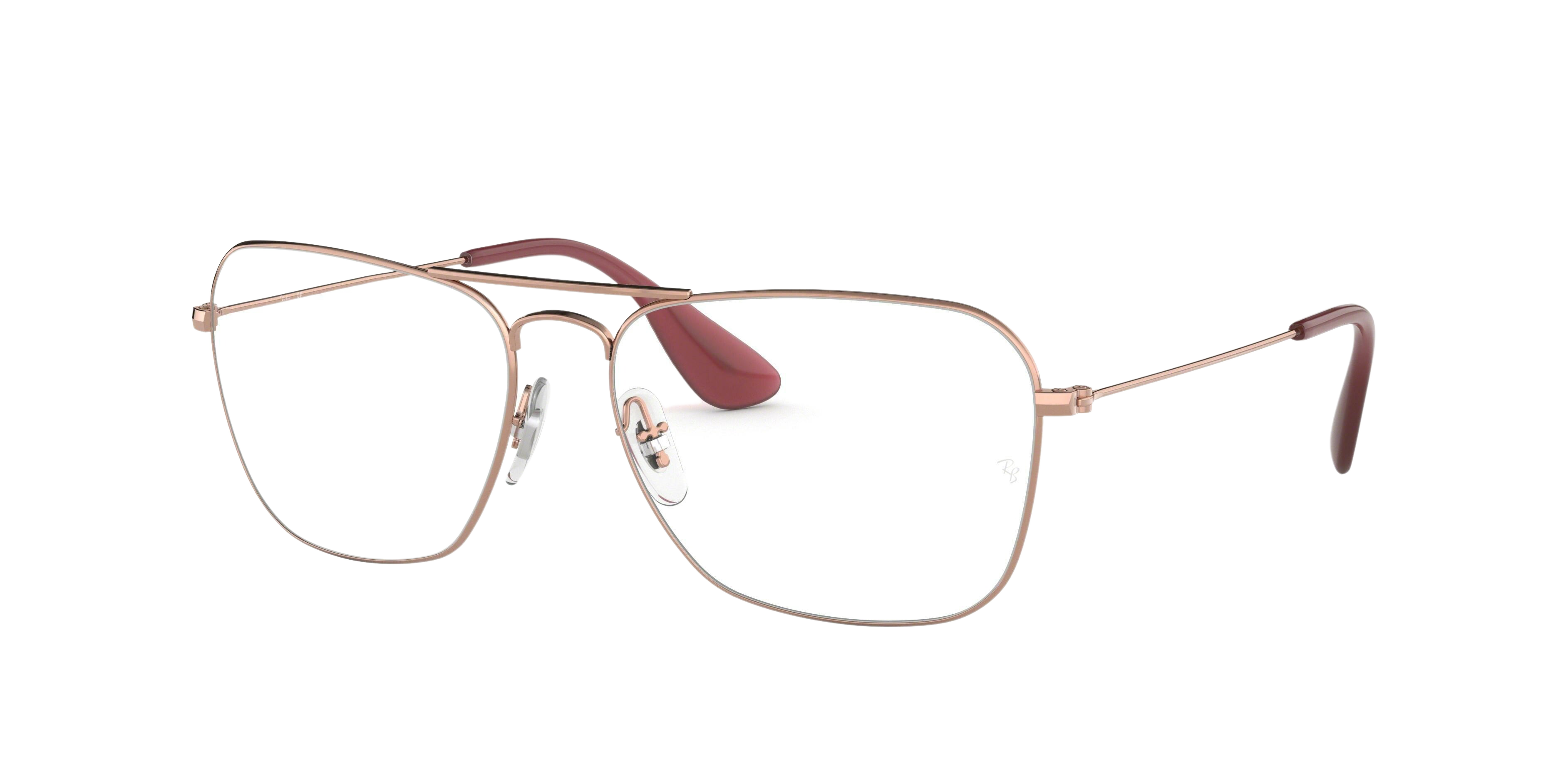 Ray-Ban RX3610V square eyeglasses in Copper