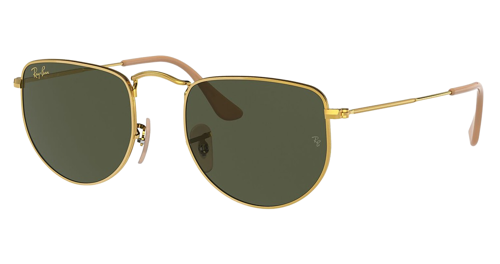 Ray-Ban RB3958 ELON square sunglasses in Legend Gold/Green