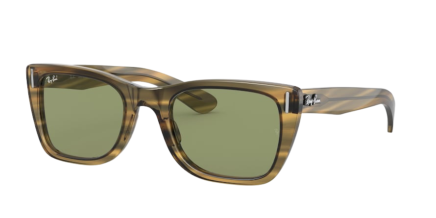 Ray-Ban RB2248 rectangle sunglasses in Striped Yellow
