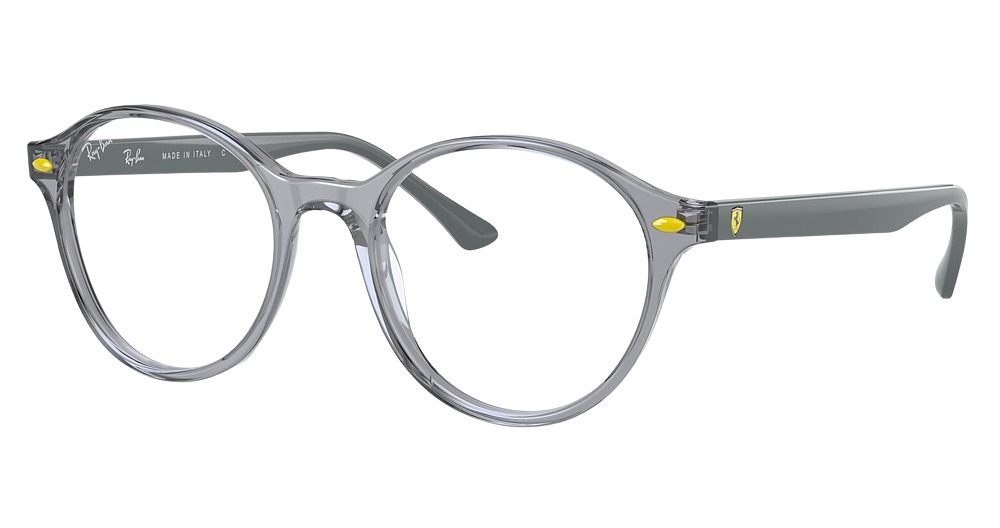 Ray-Ban RX5404M round eyeglasses in Transparent Grey