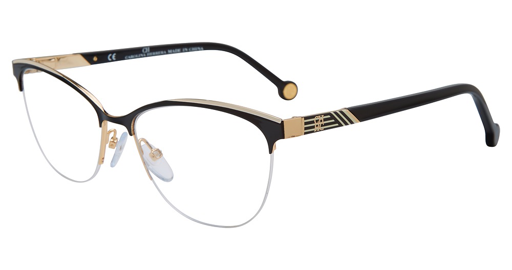 Carolina Herrera VHE123K cateye eyeglasses in Black 0301