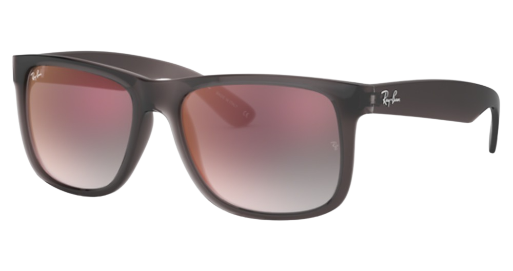 TRANSPARENT GREY / GREY GRADIENT MIRROR RED