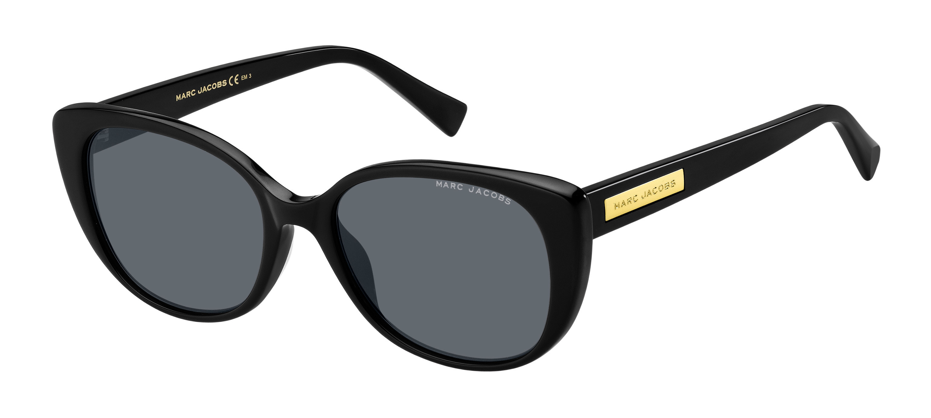 Marc Jacobs Marc 421/S cateye sunglasses in Black (Ir Grey Blue)