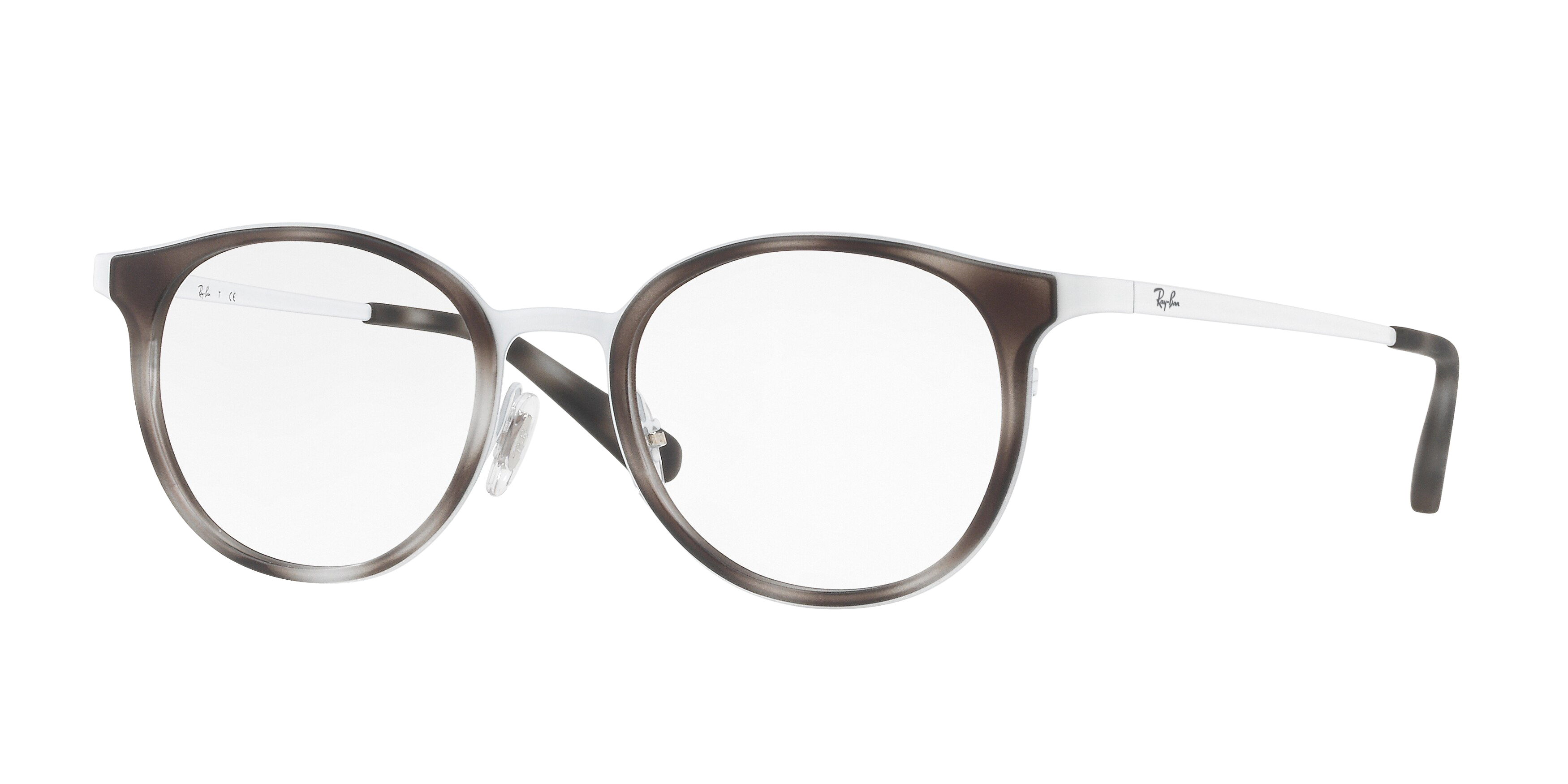 Ray-Ban RX6372M round eyeglasses in White