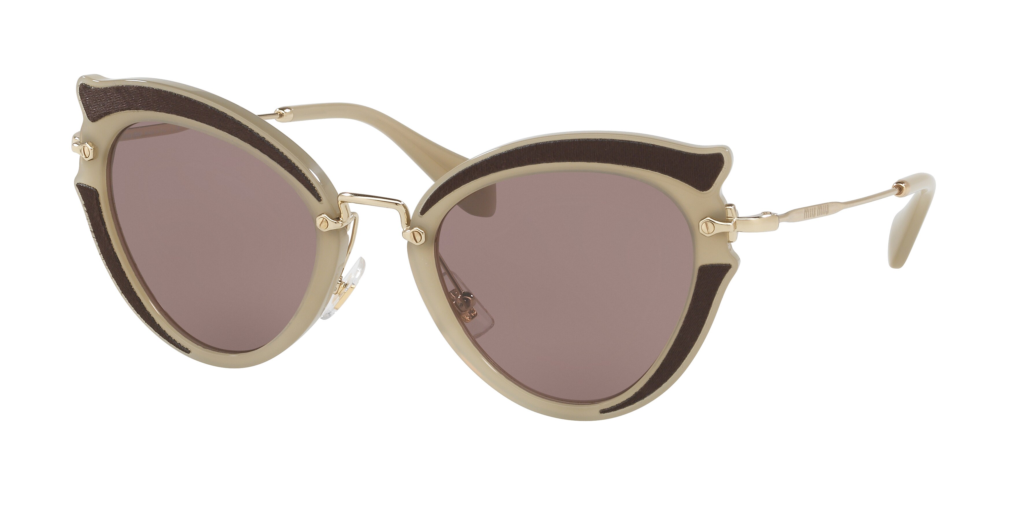 Miu Miu MU 05SS cateye sunglasses in Brown