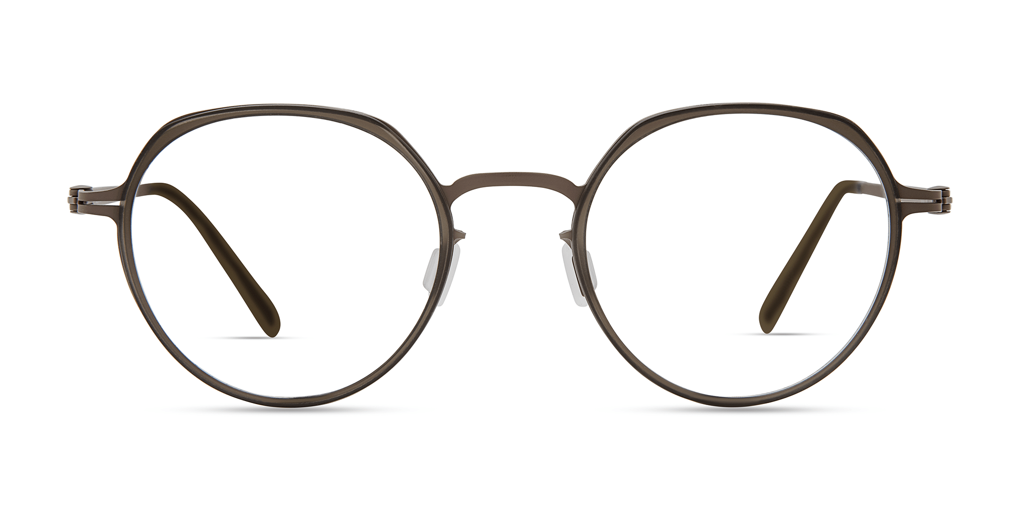 Modo 4420 round eyeglasses in Grey Beige
