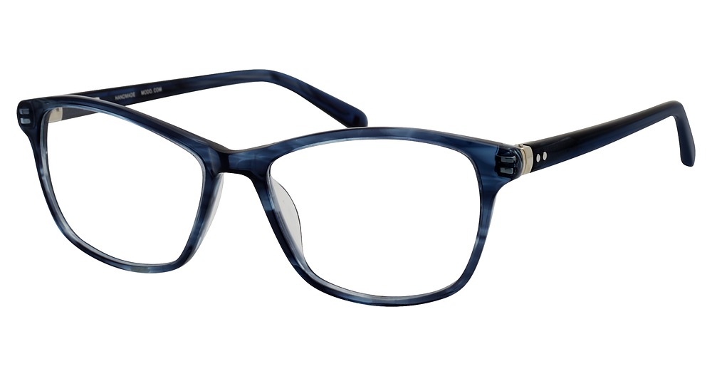 Modo 6526 rectangle eyeglasses in Blue Bark
