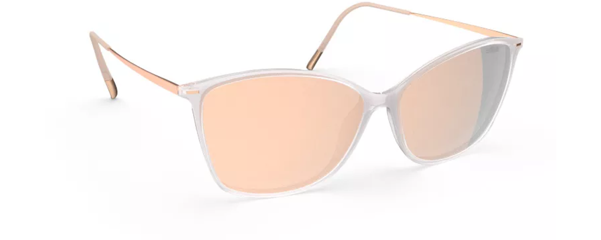 Frosty White/ Rose Gold / Glossy Caramel Mirror