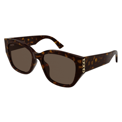 Gucci GG2043SA round eyeglasses in Havana
