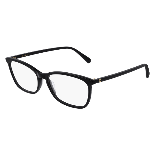 Gucci GG0548O round eyeglasses in Black Black Transparent