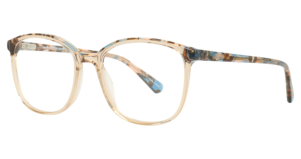 Brown & Turquoise Marbled & Crystal Brown