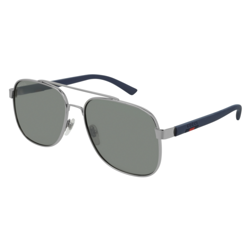 Gucci GG0422S aviator sunglasses in Ruthenium