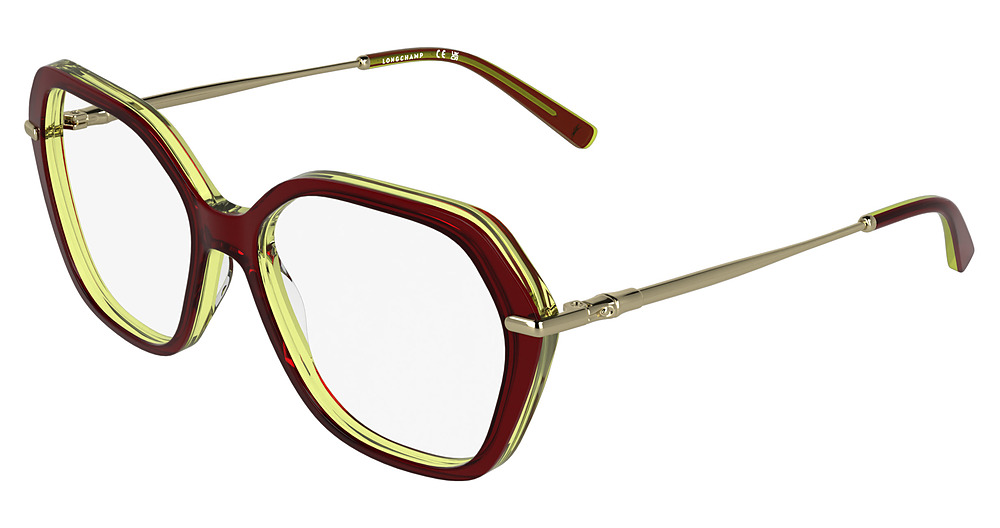 TRANSPARENT BURGUNDY/YELLOW