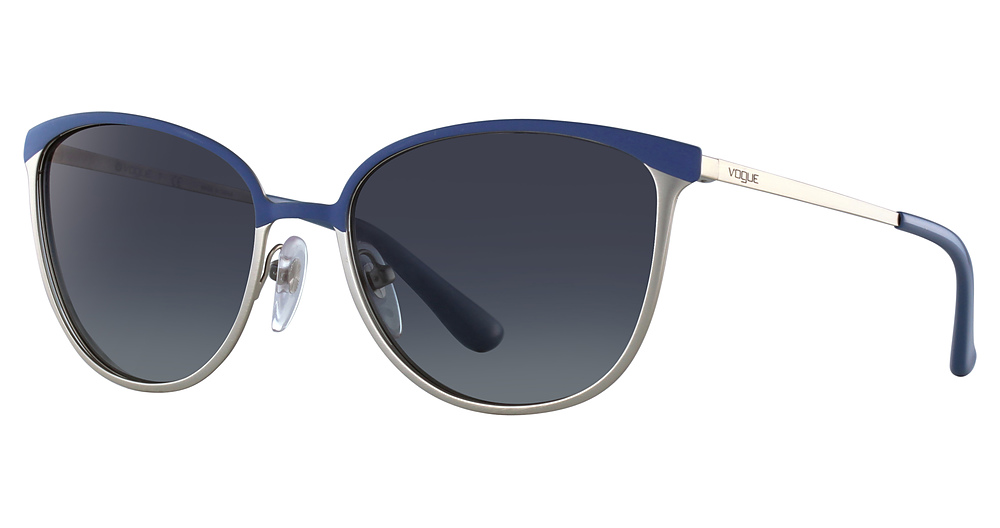 BLUE/MATTE BRUSHED SILVE / LIGHT GREY GRADIENT DARK BLUE