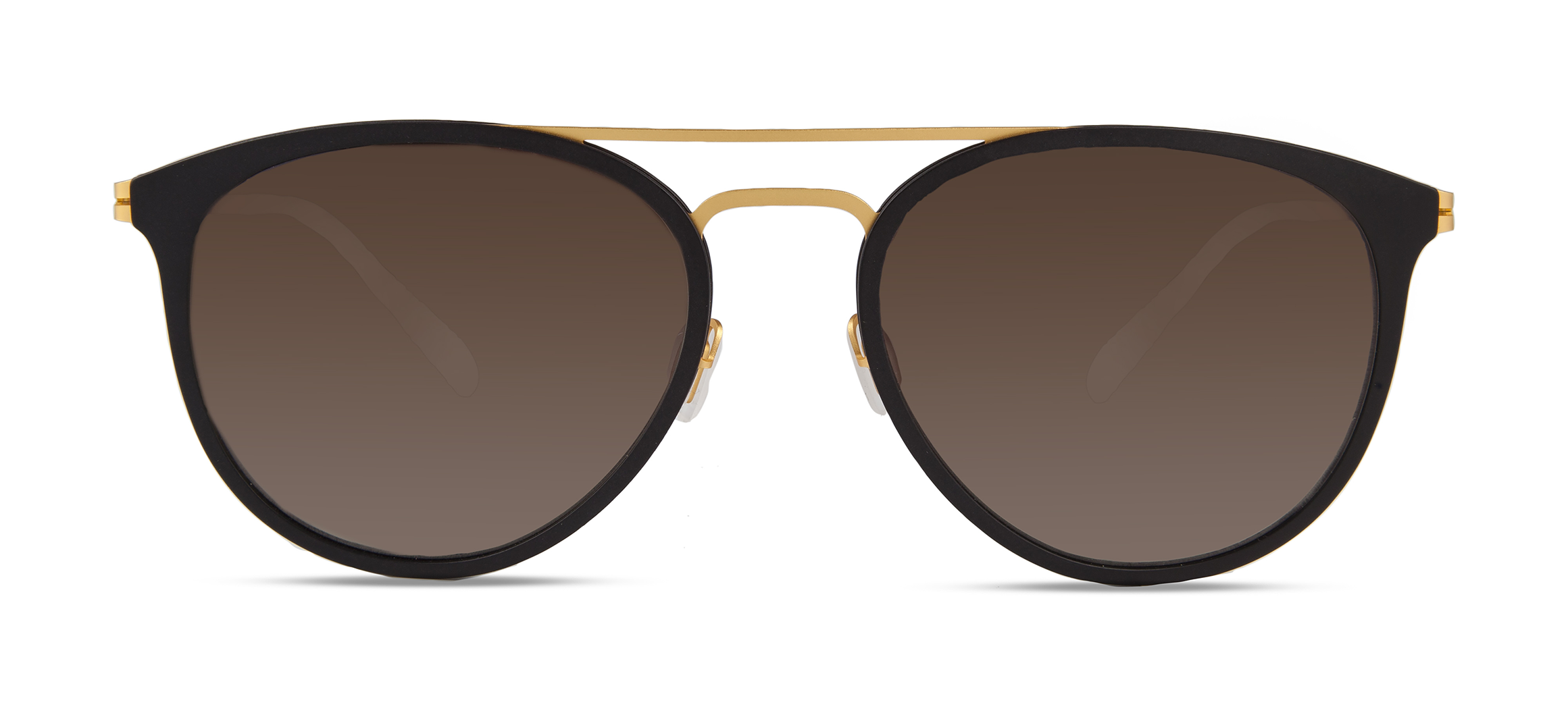 Modo 656 square sunglasses in Black/Gold