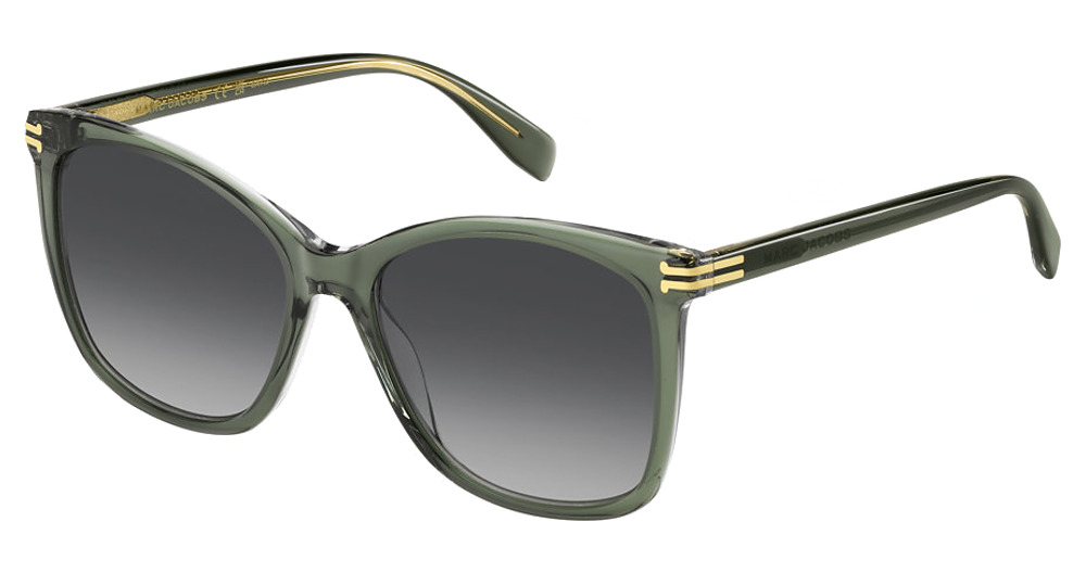 Marc Jacobs MJ 1106/S square sunglasses in Green Cryst/Dark Grey Shaded