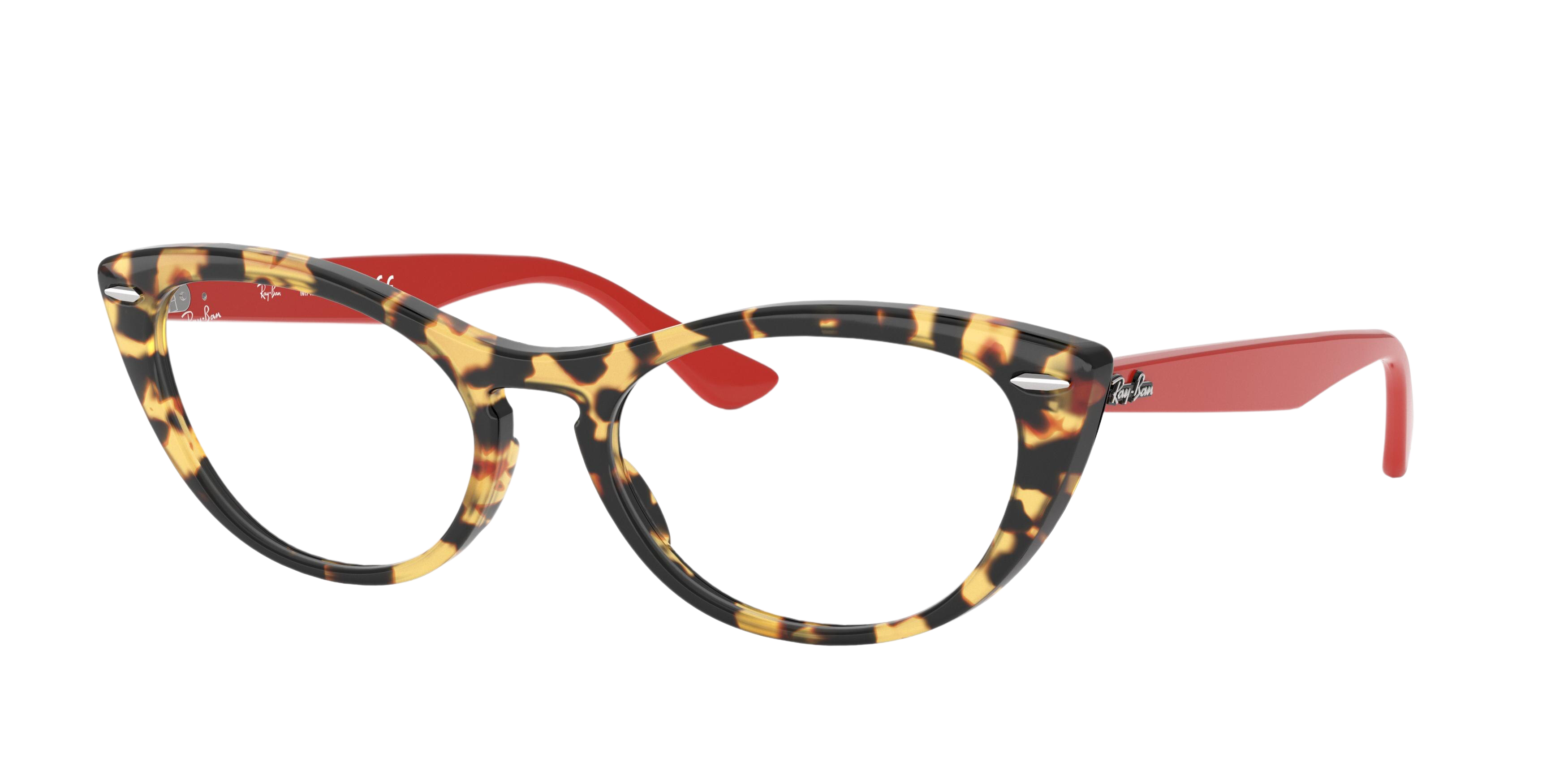 Ray-Ban RX4314V cateye eyeglasses in Yellow Havana