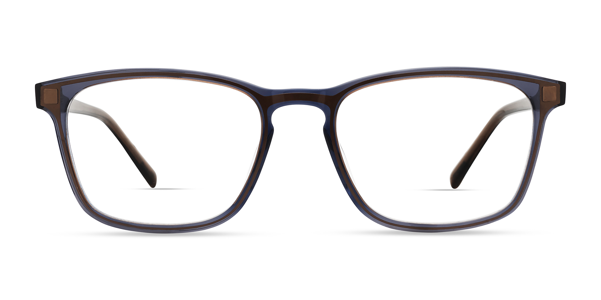 Modo 6616 rectangle eyeglasses in Brown/Blue