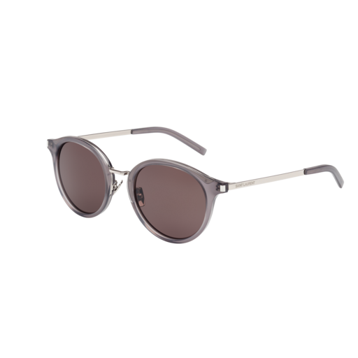 Saint Laurent SL 57 round sunglasses in Grey