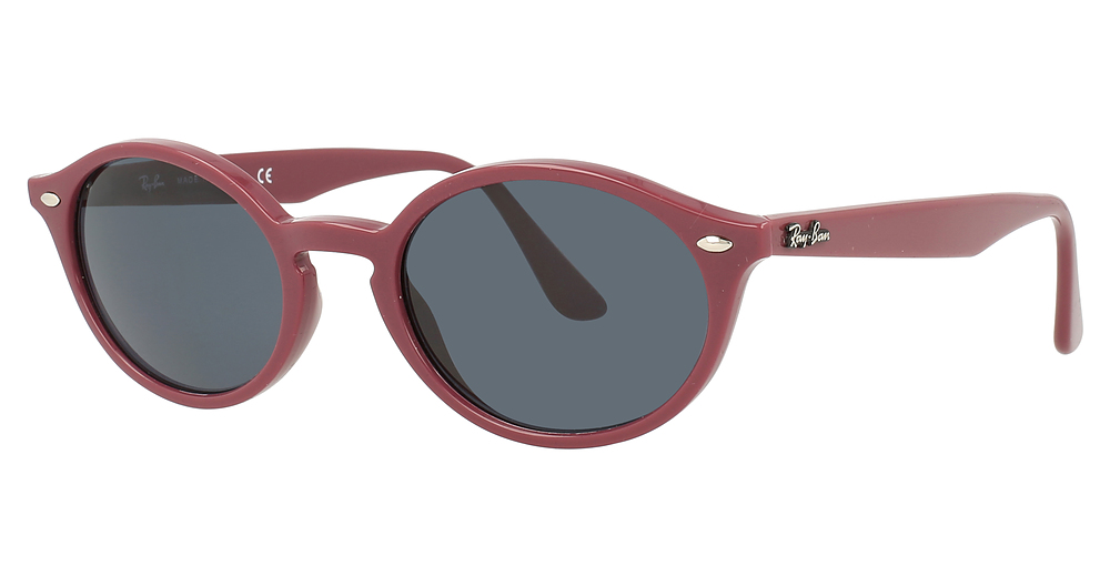 Ray-Ban RB4315 round sunglasses in Bordeaux/Dark Grey