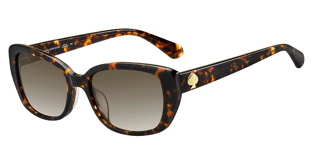 Kate Spade Kenzie/G/S rectangle sunglasses in Havana/Brown Gradient